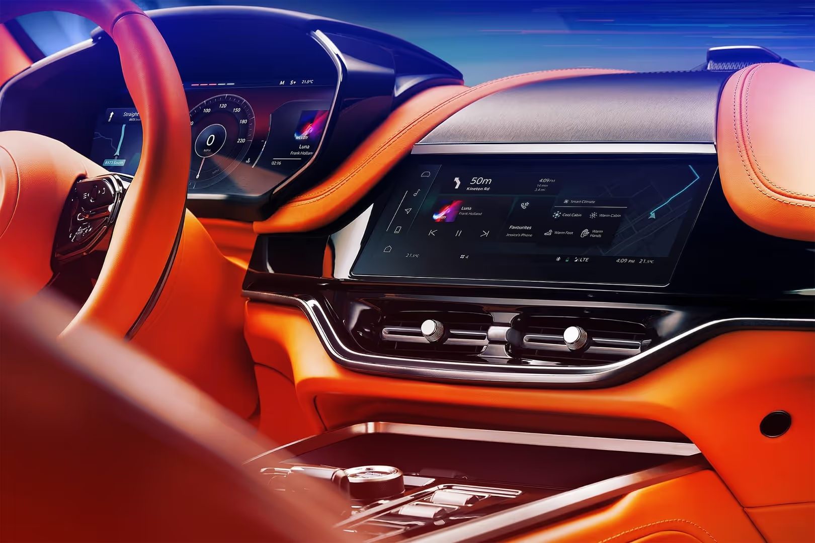 Aston Martin: DBX707 · Infotainment touchscreen