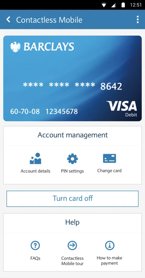 Contactless Mobile card management