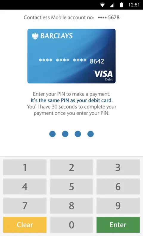 Enter your PIN to make a payment