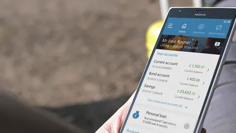 Barclays Mobile Banking on a Nokia Windows Phone